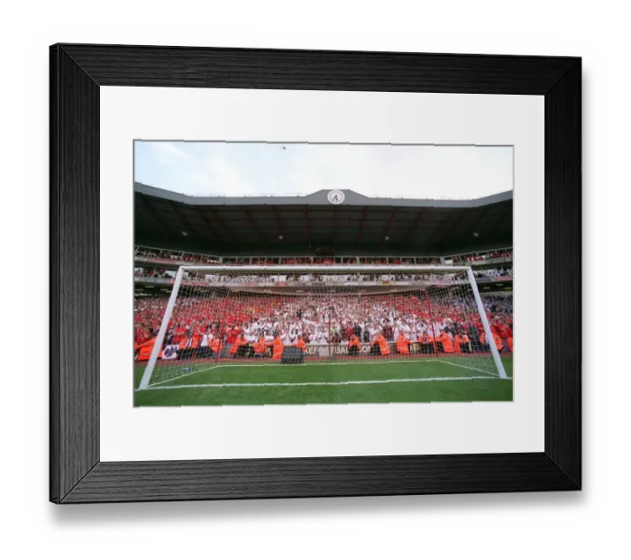 Framed Print : Arsenal's Victory at The Clock End: Arsenal 4-2 Wigan Athletic, Highbury, London, May 7, 2006 Framed Print : Arsenal's Victory at The Clock End: Arsenal 4-2 Wigan Athletic, Highbury, London, May 7, 2006