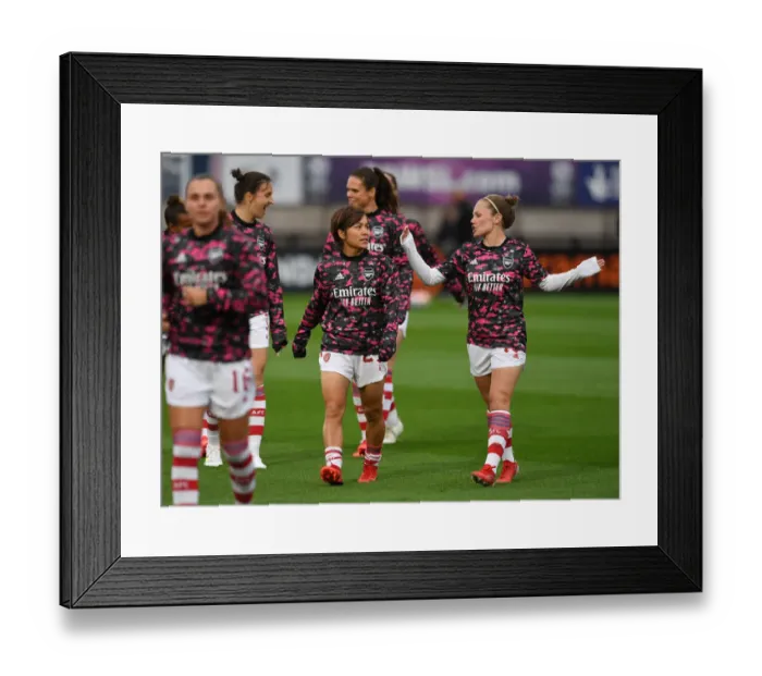 Framed Print : Arsenal Women: Iwabuchi and Little Unite Before Slavia Prague Clash Framed Print : Arsenal Women: Iwabuchi and Little Unite Before Slavia Prague Clash