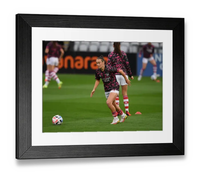 Framed Print : Arsenal Women's Squad Prepares for Slavia Prague: Intense Training Session at Meadow Park Framed Print : Arsenal Women's Squad Prepares for Slavia Prague: Intense Training Session at Meadow Park