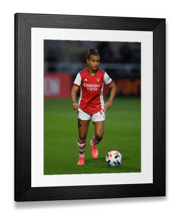 Framed Print : Arsenal Women vs Slavia Prague: Battle in the UEFA Women's Champions League at Meadow Park Framed Print : Arsenal Women vs Slavia Prague: Battle in the UEFA Women's Champions League at Meadow Park