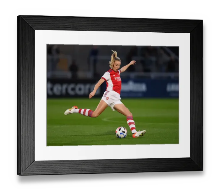 Framed Print : Arsenal Women vs Slavia Prague: Battle in the UEFA Women's Champions League at Meadow Park Framed Print : Arsenal Women vs Slavia Prague: Battle in the UEFA Women's Champions League at Meadow Park