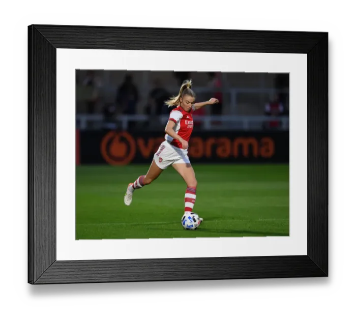 Framed Print : Arsenal Women vs Slavia Prague: Battle in the UEFA Women's Champions League at Meadow Park Framed Print : Arsenal Women vs Slavia Prague: Battle in the UEFA Women's Champions League at Meadow Park