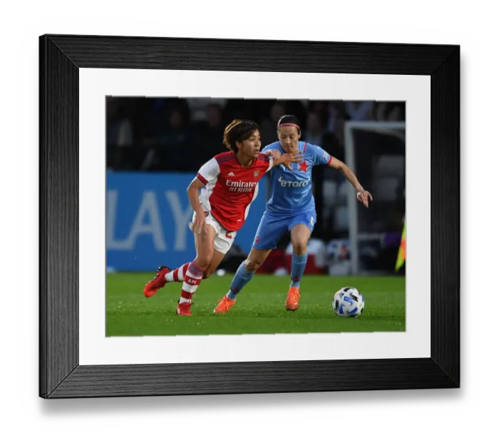 Framed Print : Arsenal vs Slavia Prague: A Battle in the UEFA Women's Champions League Framed Print : Arsenal vs Slavia Prague: A Battle in the UEFA Women's Champions League