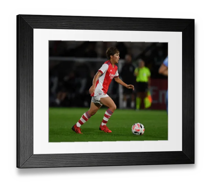 Framed Print : Mana Iwabuchi in Action: Arsenal Women's UEFA Champions League Clash against Slavia Prague Framed Print : Mana Iwabuchi in Action: Arsenal Women's UEFA Champions League Clash against Slavia Prague