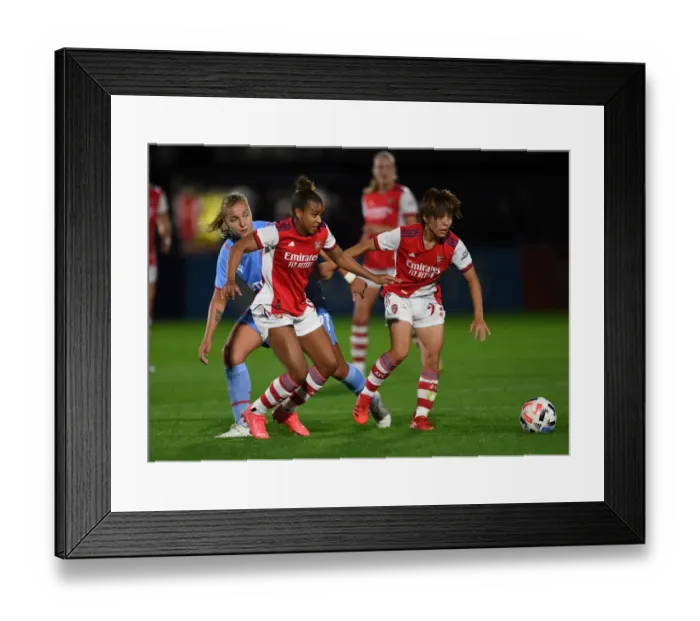 Framed Print : Arsenal vs Slavia Prague: A Battle for Champions League Supremacy