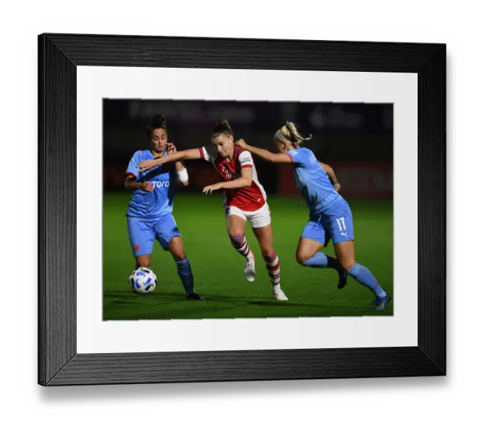 Framed Print : Arsenal Women vs Slavia Prague: A Battle in the UEFA Women's Champions League Framed Print : Arsenal Women vs Slavia Prague: A Battle in the UEFA Women's Champions League