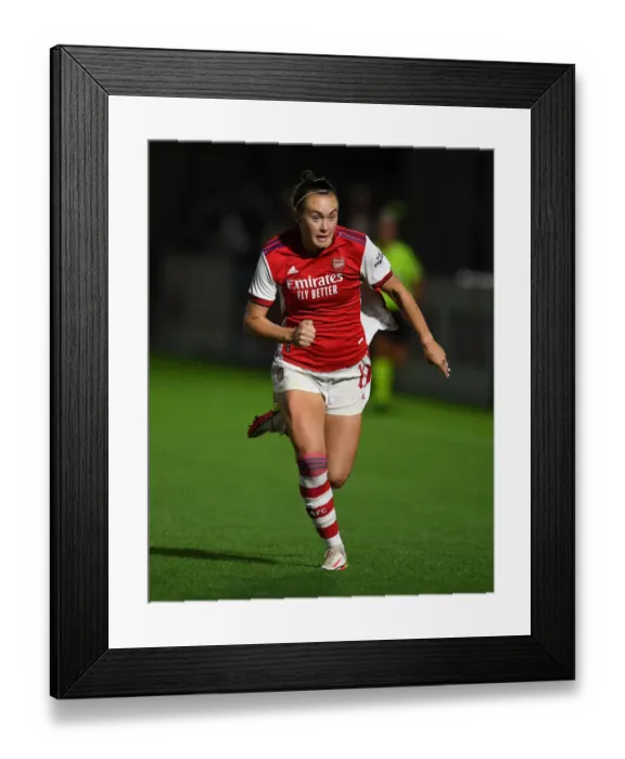 Framed Print : Arsenal Women vs Slavia Prague: Battle in the UEFA Women's Champions League at Meadow Park Framed Print : Arsenal Women vs Slavia Prague: Battle in the UEFA Women's Champions League at Meadow Park