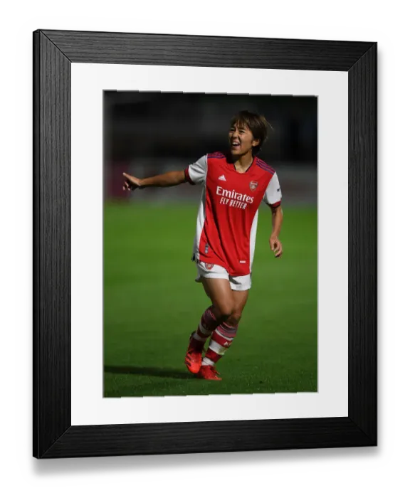 Framed Print : Arsenal Women vs Slavia Prague: UEFA Women's Champions League Clash at Meadow Park Framed Print : Arsenal Women vs Slavia Prague: UEFA Women's Champions League Clash at Meadow Park