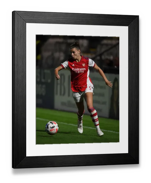 Framed Print : Arsenal Women vs Slavia Prague: A UEFA Women's Champions League Battle at Meadow Park