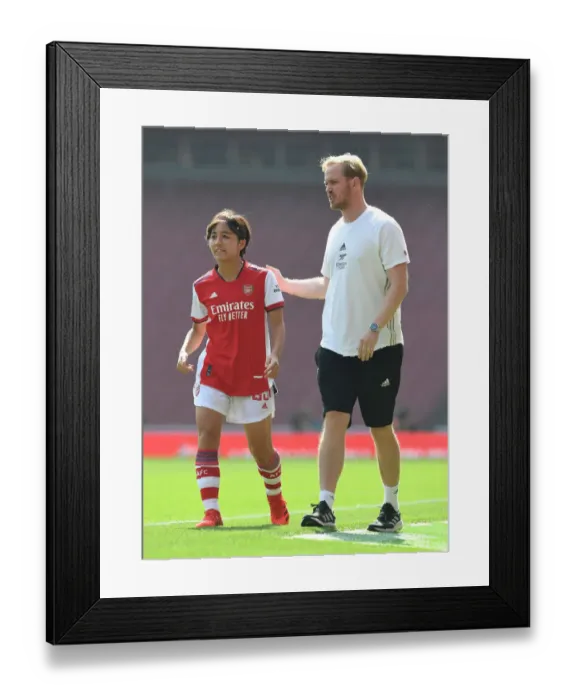 Framed Print : Arsenal Women's Title Pursuit: Iwabuchi and Eidevall Lead the Charge Against Chelsea Women Framed Print : Arsenal Women's Title Pursuit: Iwabuchi and Eidevall Lead the Charge Against Chelsea Women