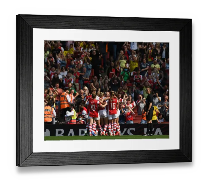 Framed Print : Arsenal Women's Victory: Beth Mead Scores Second Goal Against Chelsea Women in FA WSL Match