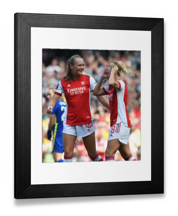 Framed Print : Arsenal Women's Triumph: Beth Mead Nets Hat-Trick Against Chelsea in FA WSL Clash