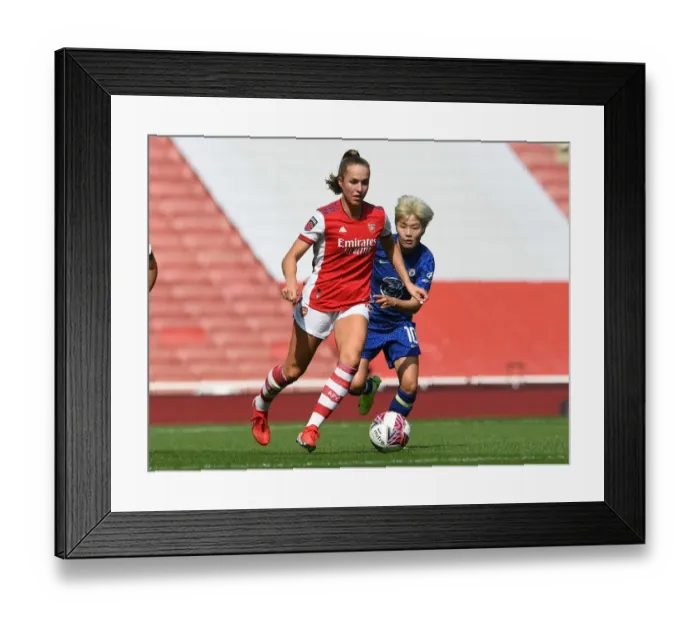 Framed Print : Arsenal vs Chelsea: Women's Super League Showdown at Emirates Stadium Framed Print : Arsenal vs Chelsea: Women's Super League Showdown at Emirates Stadium