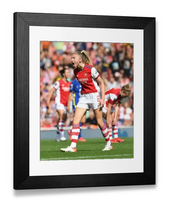 Framed Print : Arsenal Women's Historic Super League Victory: Leah Williamson Celebrates Triumph Over Chelsea Framed Print : Arsenal Women's Historic Super League Victory: Leah Williamson Celebrates Triumph Over Chelsea