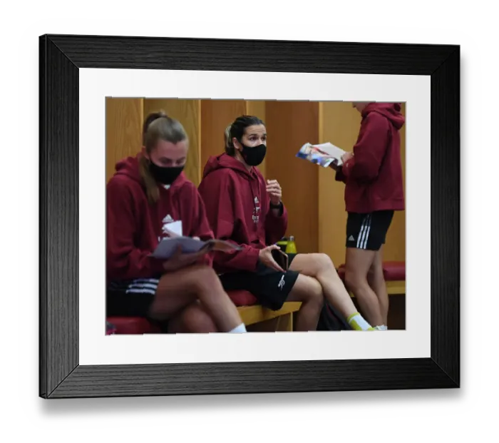 Framed Print : Arsenal Women vs Chelsea Women: Lydia Williams Focuses Ahead of FA WSL Clash at Emirates Stadium