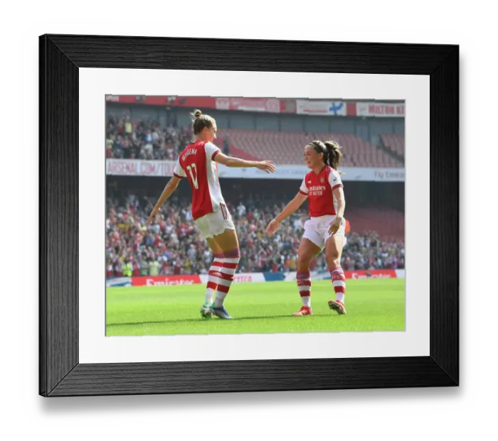 Framed Print : Vivianne Miedema Scores First Goal for Arsenal Women in FA WSL Match Against Chelsea