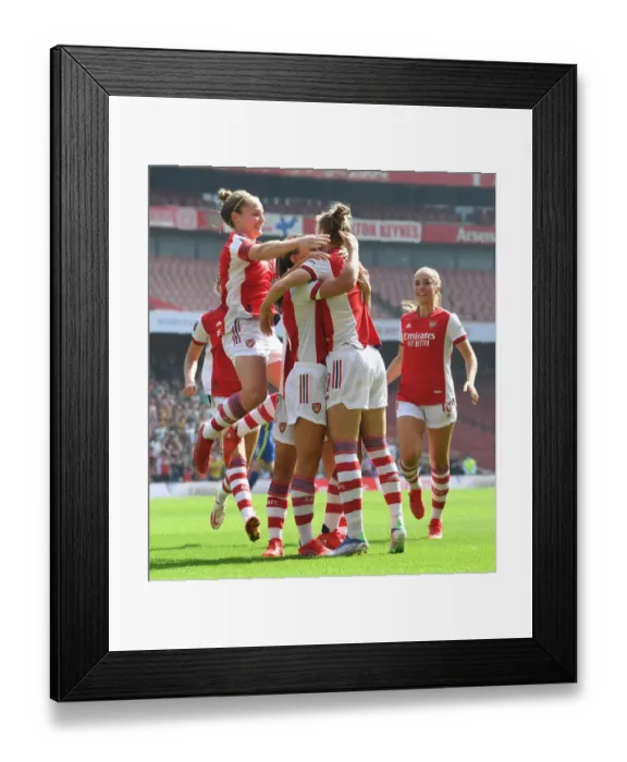 Framed Print : Vivianne Miedema Scores First Goal for Arsenal Women in FA WSL Match Against Chelsea