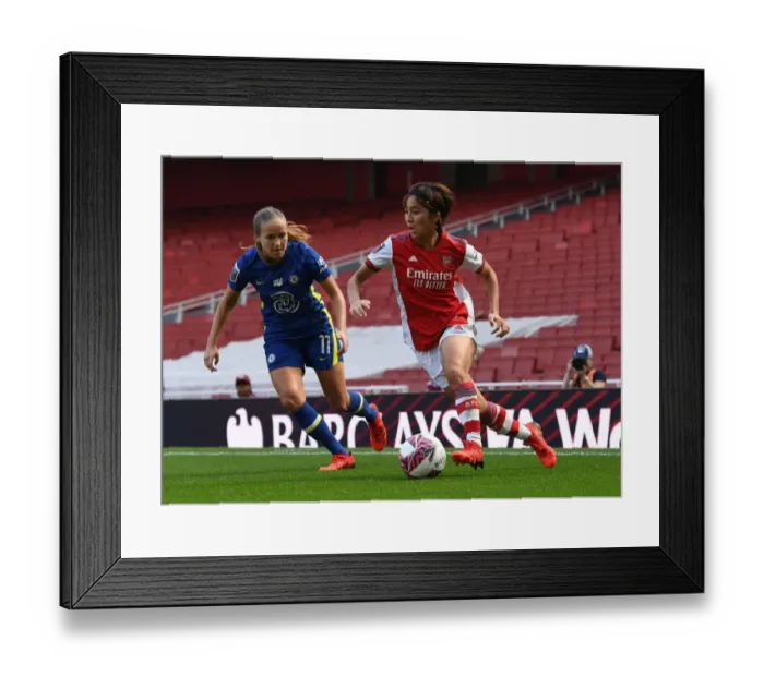 Framed Print : Arsenal vs. Chelsea: Iwabuchi vs. Reiten Clash in FA WSL Showdown