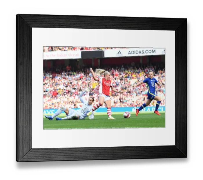 Framed Print : Arsenal Women's Glory: Beth Mead Scores Hat-Trick Against Chelsea in FA WSL Match