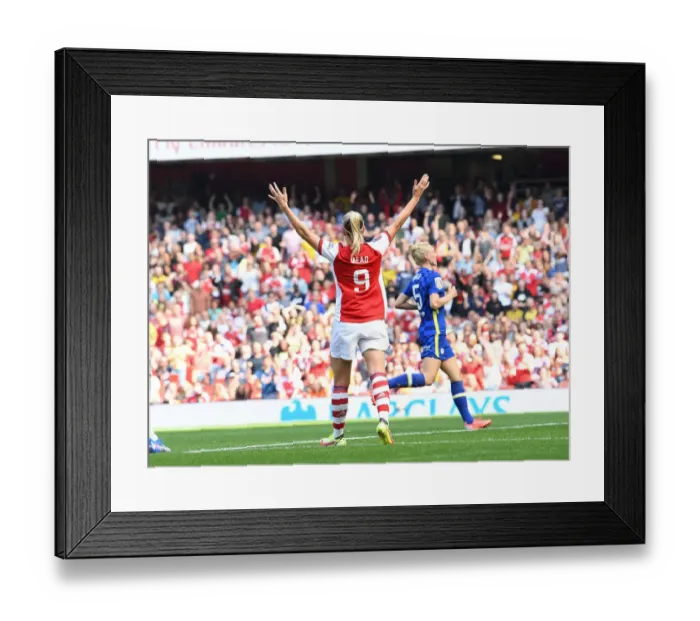 Framed Print : Arsenal Women's FA WSL Triumph: Beth Mead's Hat-Trick vs. Chelsea