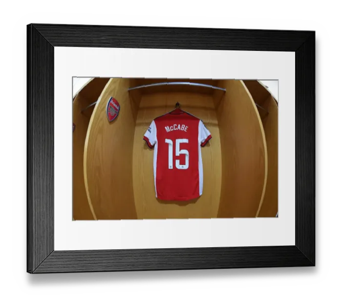 Framed Print : Arsenal Women vs Chelsea Women: Pre-Match Kit Setup, Barclays FA Womens Super League (2021-22)