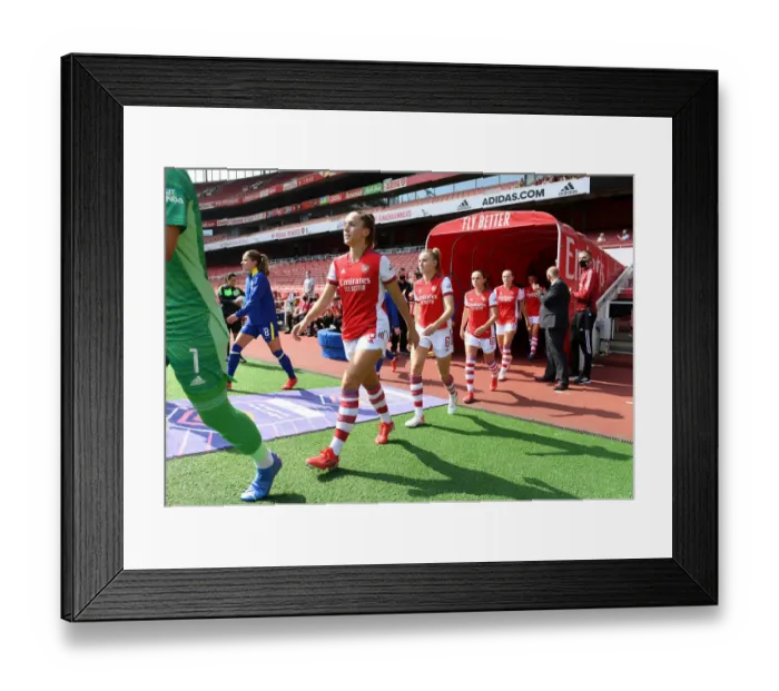Framed Print : Arsenal Women vs. Chelsea Women: FA WSL Clash at Emirates Stadium (2021-22)