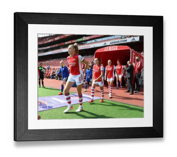 Framed Print : Arsenal Women vs. Chelsea Women: FA WSL Clash at Emirates Stadium (2021-22)