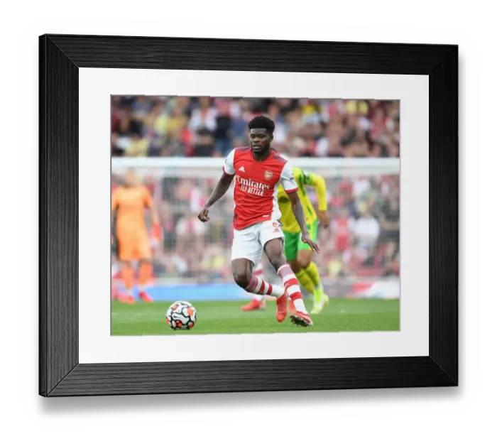 Framed Print : Thomas Partey in Action: Arsenal vs Norwich City, Premier League 2021-22