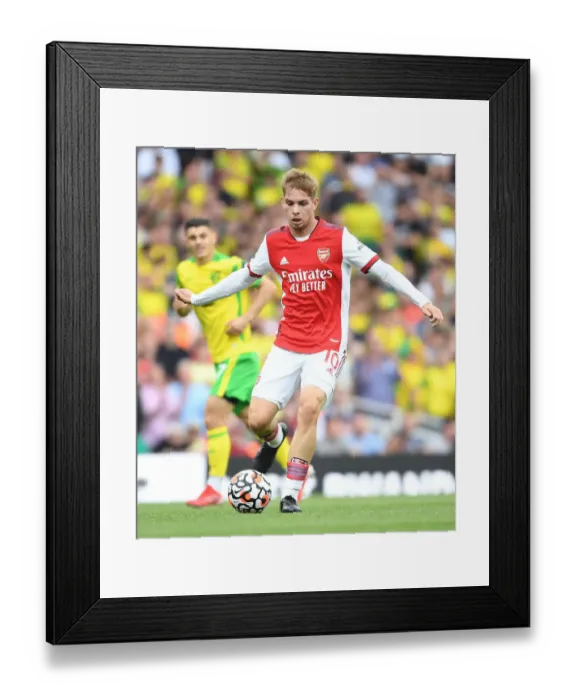 Framed Print : Emile Smith Rowe's Star Performance: Arsenal's Impressive Victory Over Norwich City