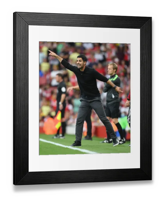 Framed Print : Mikel Arteta Leads Arsenal in Premier League Battle Against Norwich City Framed Print : Mikel Arteta Leads Arsenal in Premier League Battle Against Norwich City