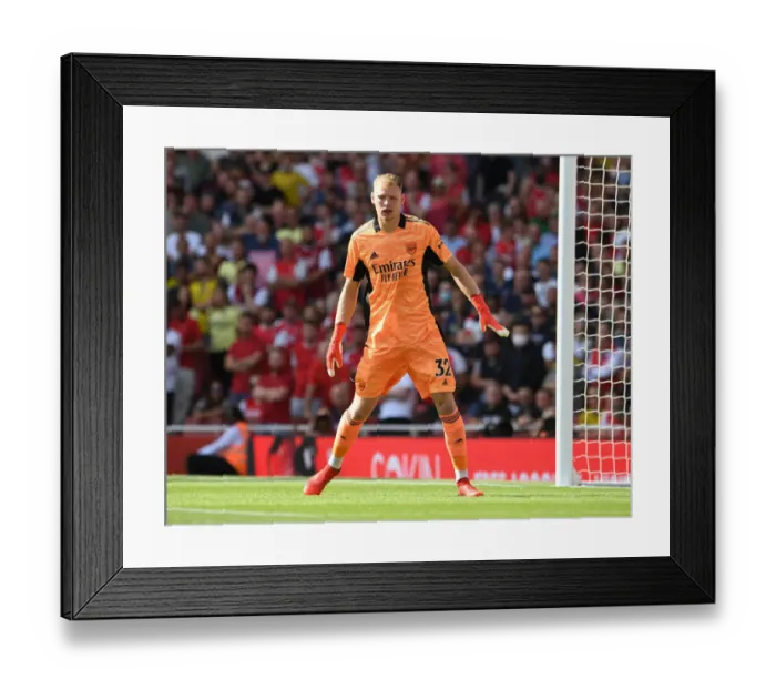 Framed Print : Arsenal's Aaron Ramsdale Shines in Thrilling Debut Against Norwich City (2021-22) Framed Print : Arsenal's Aaron Ramsdale Shines in Thrilling Debut Against Norwich City (2021-22)