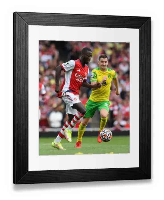 Framed Print : Pepe in Action: Arsenal vs. Norwich City, Premier League 2021-22 Framed Print : Pepe in Action: Arsenal vs. Norwich City, Premier League 2021-22