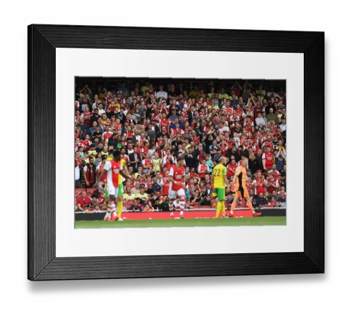 Framed Print : Arsenal Fans in Full Swing: Arsenal vs Norwich City, Premier League 2021-22 Framed Print : Arsenal Fans in Full Swing: Arsenal vs Norwich City, Premier League 2021-22