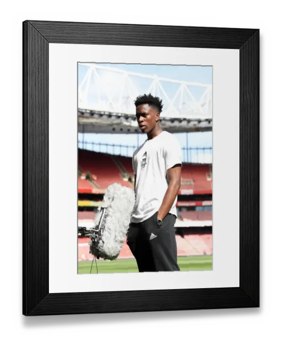 Framed Print : Arsenal's Albert Sambi Lokonga Pre-Match Interview: Arsenal vs Norwich City, 2021-22 Premier League Framed Print : Arsenal's Albert Sambi Lokonga Pre-Match Interview: Arsenal vs Norwich City, 2021-22 Premier League
