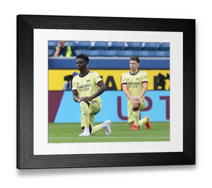 Framed Print : Arsenal vs Burnley: Premier League Showdown at Turf Moor (2021-22)