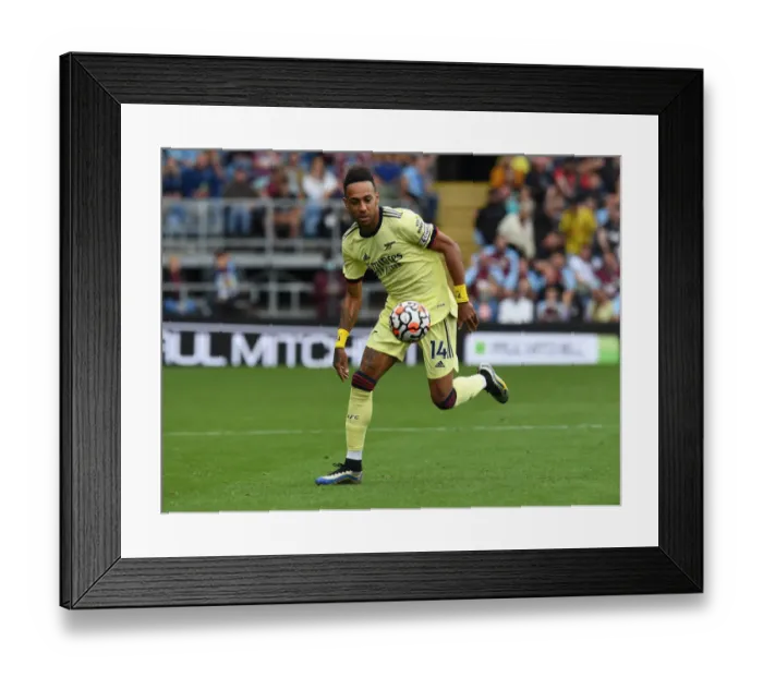 Framed Print : Burnley vs Arsenal: Clash at Turf Moor - Premier League 2021-22
