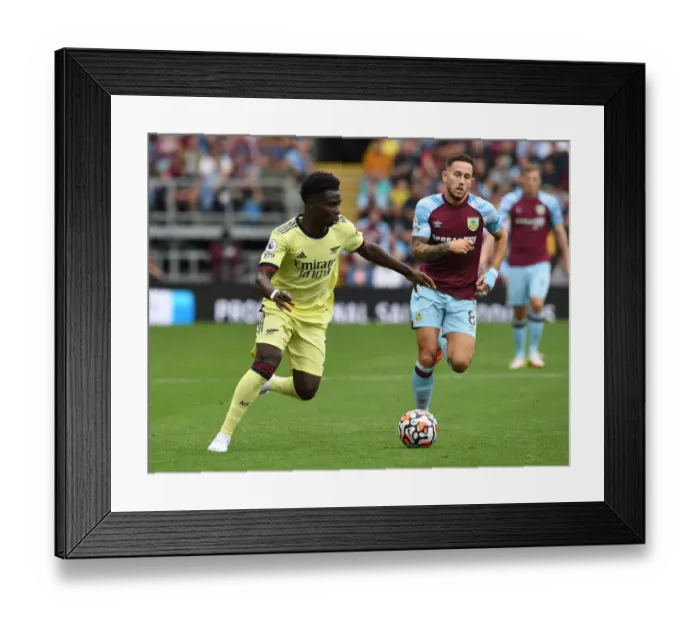 Framed Print : Premier League Showdown: Arsenal vs Burnley at Turf Moor (September 2021) Framed Print : Premier League Showdown: Arsenal vs Burnley at Turf Moor (September 2021)