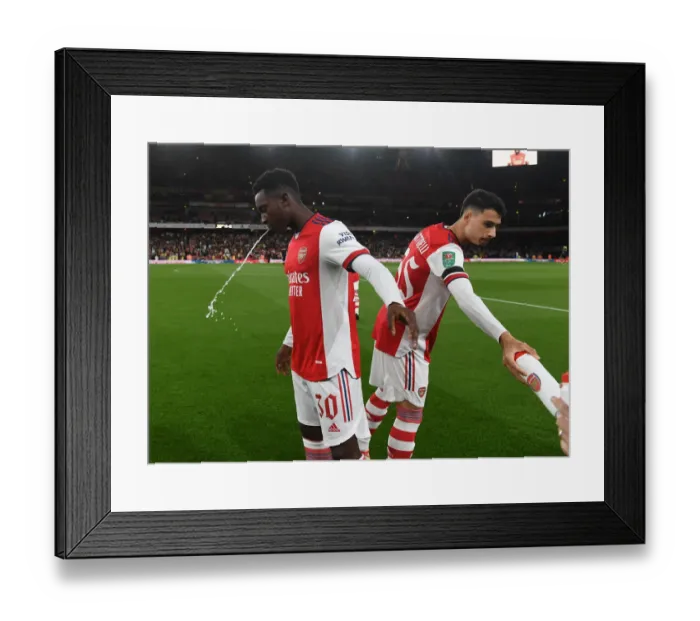 Framed Print : Arsenal Duo Eddie Nketiah and Gabriel Martinelli Prepare for Arsenal v AFC Wimbledon in Carabao Cup Third Round Framed Print : Arsenal Duo Eddie Nketiah and Gabriel Martinelli Prepare for Arsenal v AFC Wimbledon in Carabao Cup Third Round