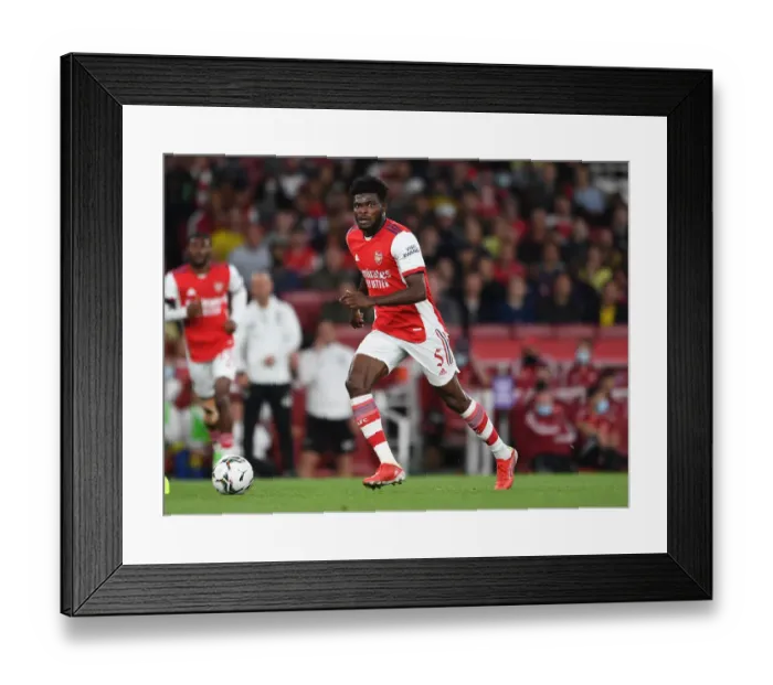 Framed Print : Thomas Partey's Dominant Performance: Arsenal Crushes AFC Wimbledon in Carabao Cup 2021-22 Framed Print : Thomas Partey's Dominant Performance: Arsenal Crushes AFC Wimbledon in Carabao Cup 2021-22