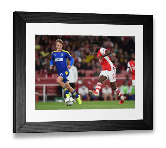 Framed Print : Thomas Partey's Midfield Dominance: Arsenal's Triumph over AFC Wimbledon in Carabao Cup Framed Print : Thomas Partey's Midfield Dominance: Arsenal's Triumph over AFC Wimbledon in Carabao Cup