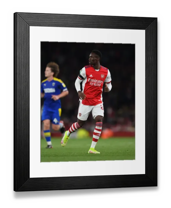 Framed Print : Arsenal's Flo Balogun Shines in Carabao Cup Triumph over AFC Wimbledon