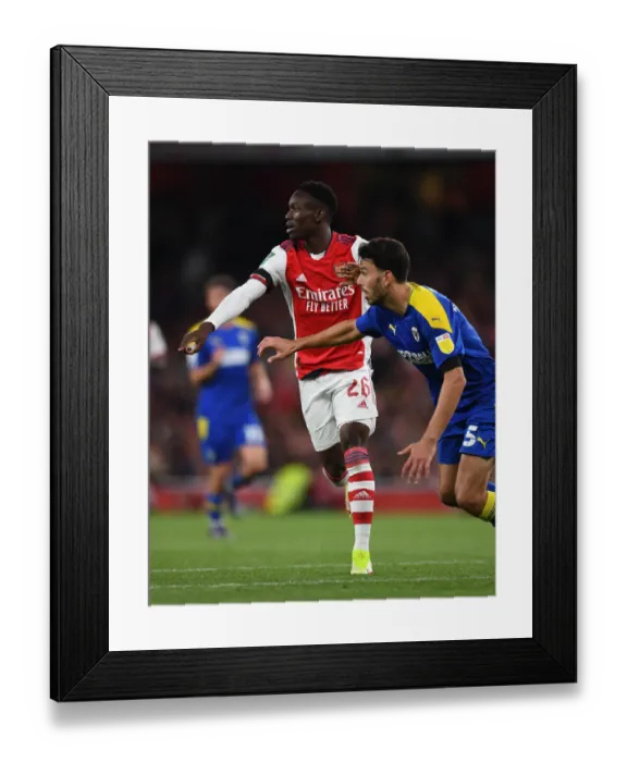 Framed Print : Arsenal's Flo Balogun Shines in Carabao Cup Clash Against AFC Wimbledon Framed Print : Arsenal's Flo Balogun Shines in Carabao Cup Clash Against AFC Wimbledon