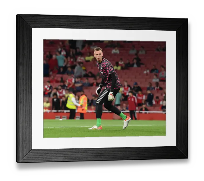 Framed Print : Arsenal FC: Karl Hein Prepares for Arsenal v AFC Wimbledon in Carabao Cup Third Round