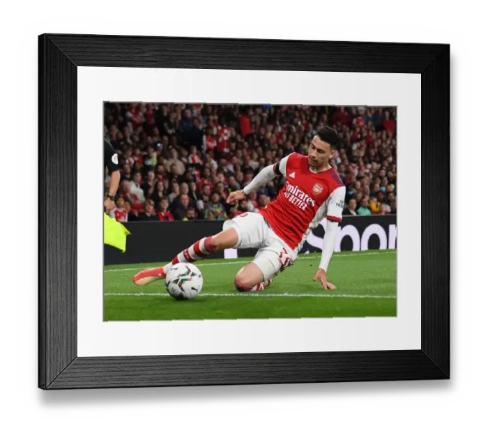 Framed Print : Martinelli Shines: Arsenal's Dominant Win Over AFC Wimbledon in Carabao Cup