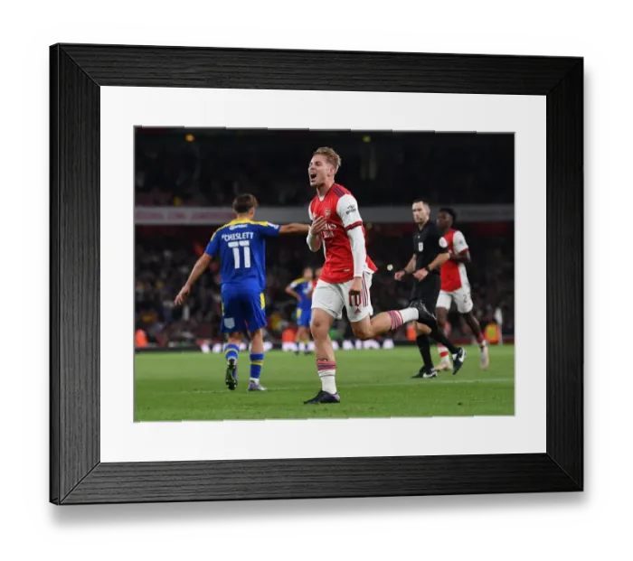 Framed Print : Arsenal's Emile Smith Rowe Scores Second Goal in Carabao Cup Win Against AFC Wimbledon Framed Print : Arsenal's Emile Smith Rowe Scores Second Goal in Carabao Cup Win Against AFC Wimbledon