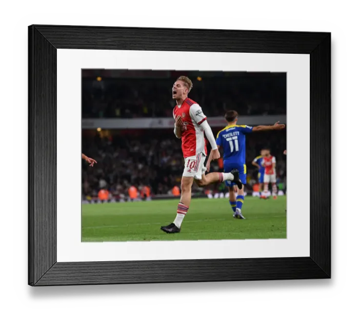 Framed Print : Emile Smith Rowe Scores His Second: Arsenal Cruises Past AFC Wimbledon in Carabao Cup Framed Print : Emile Smith Rowe Scores His Second: Arsenal Cruises Past AFC Wimbledon in Carabao Cup