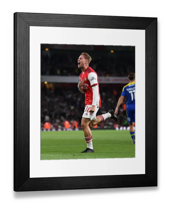Framed Print : Emile Smith Rowe Scores Double: Arsenal Advances in Carabao Cup Against AFC Wimbledon (2021-22) Framed Print : Emile Smith Rowe Scores Double: Arsenal Advances in Carabao Cup Against AFC Wimbledon (2021-22)