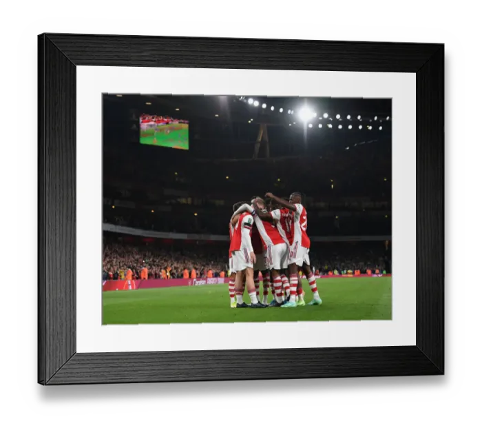 Framed Print : Arsenal's Emile Smith Rowe Scores Second Goal vs. AFC Wimbledon in Carabao Cup