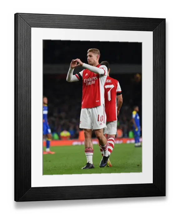 Framed Print : Emile Smith Rowe Scores Arsenal's Second Goal Against AFC Wimbledon (2021-22) Framed Print : Emile Smith Rowe Scores Arsenal's Second Goal Against AFC Wimbledon (2021-22)
