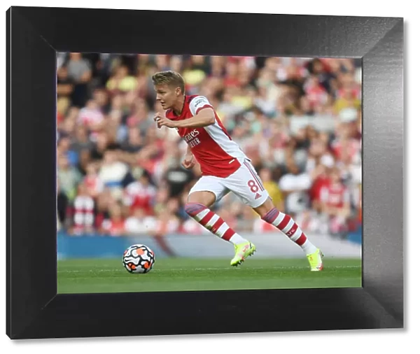 Arsenal's Martin Odegaard Shines in Derby Match against Tottenham, Premier League 2021-22 - Emirates Stadium